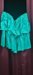 Women’s Vintage Zum Zum Black & Teal Cocktail Dress 9/10