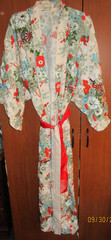 Vintage Excellent Quality Made in Japan Robe One Size Rayon Bust 49 Length 56 in