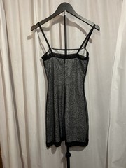 Vintage 1990s Byer Too! Glitter Mesh Leopard Print Slip Dress