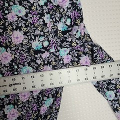 VTG 70s E.D. Michaels Petites Womens 5/6p Floral Prairie Dress Cottagecore
