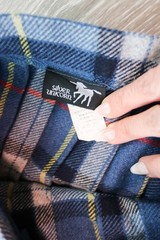 Vintage Blue Plaid Wool Pleated Skirt Preppy Schoolgirl Heritage Classic Women’s