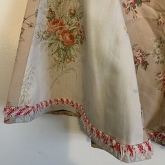 RARE 70s Vintage Hippy Skirt Home Sewn Unique made from pillow cases & sheets