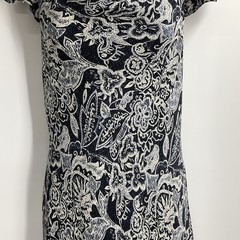 Vintage 90s Y2K 100% Silk Floral Paisley Dress Large Hawaiian Fairy Charter Club