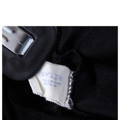 Vintage Half Slip Vanity Fair Black Nylon Tricot Sz 5 S Lace Crystal Pleated Hem