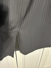 90’s Vintage Pinstripe Blazer And Skirt Suit Size 12 Gray Pursuit LTD