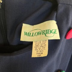 80s 90s shift dress mod gogo style. Willow Ridge Size 16P Plus Size Vintage