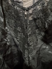 Chantilly Maidenform Black Teddy 64617 Satin Lace Women’s Size 36 Vintage