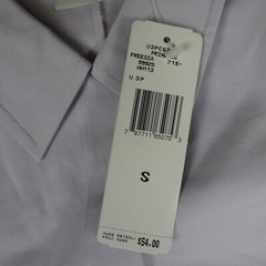 Vintage Todd Oldham Top Women Size S Lavender Short Sleeve Collared Sun Bleached
