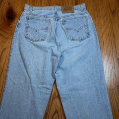 Levis 951 Jeans Womens 14 Light Wash Vintage 90s Orange Tab Relaxed Tapered