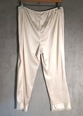 Cabernet Nylon Long Pettipants Slip Size Large Beige Lace Hem #5860