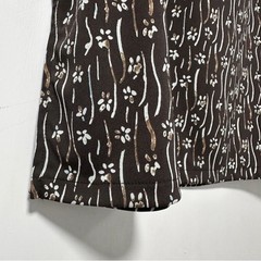 Vintage 90s Axcess Chocolate Brown Floral Midi Skirt Women’s Size Medium Boho