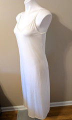 80’s VANITY FAIR White #10-158 Reversible Spin Full Slip/nitegown sz 34 32”/40