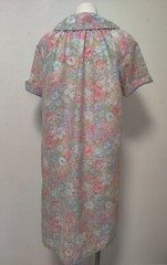 Vintage JCPenney Misses Size 18 House Coat Pocket Snap Front Floral MuMu
