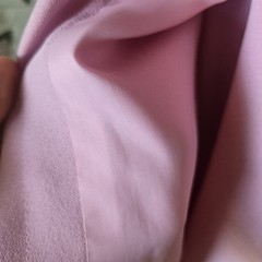 VTG 60s Pink Mini Dress With Rhinestone Detail, S/4, Mock Neck
