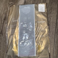 Nationals Hosiery Vintage 55 Lt.gray Long 92% Nylon 6% Spandex 2% cotton