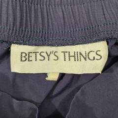 Betsy’s Things Vintage Purple Midi Skirt Elastic Waist Pleated Dark Plum 31L