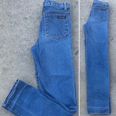 Vintage Calvin Klein Jeans High Waist Union Label Size 28 Made In USA