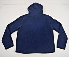 Vintage Fila Sweatshirt Fleece Hoodie Size S 90s Navy Blue FILA Logo Soft Fluffy