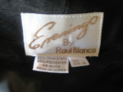 Raul Blanco Dress Black Green Fuschia Red Evenings/Cocktail Sz 4 FABULOUS VNTGE