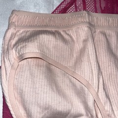 Vtg Carolina Herrera XL Hi-Cut Combed Cotton Bikini Briefs & VS Panties