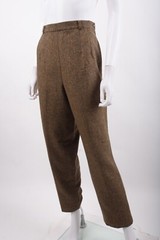 Vintage Talbots Womans Pant Suit Blazer 10-12 P Brown Herringbone Wool Blend NWT
