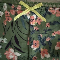 NWT CACIQUE 22/24 Green Floral Cotton Blend Boyshort Panty