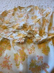 VTG NOS 70’s Flannelette Long Nightgown Floral Sleepwear CottageCore Lace Size M
