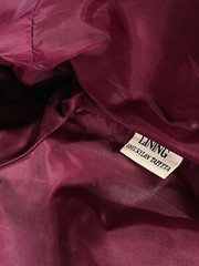 Vintage 1970s red leather jacket, genuine dark ox blood boho brown wrap trench M