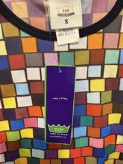 Vintage 90’s Todd Oldham Top. Size:S Spring Break/Rubik’s Cube/Tile. New W/Tag