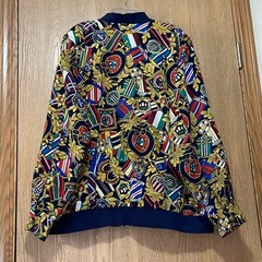 Vintage liz claiborne track jacket lightweight shoulder pads size 16 guc e1000