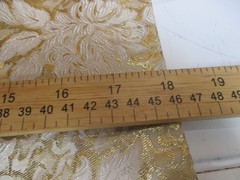 Vtg 1960s Gold Lamé Brocade Bombshell Wiggle Cocktail Dress Hand Made – M