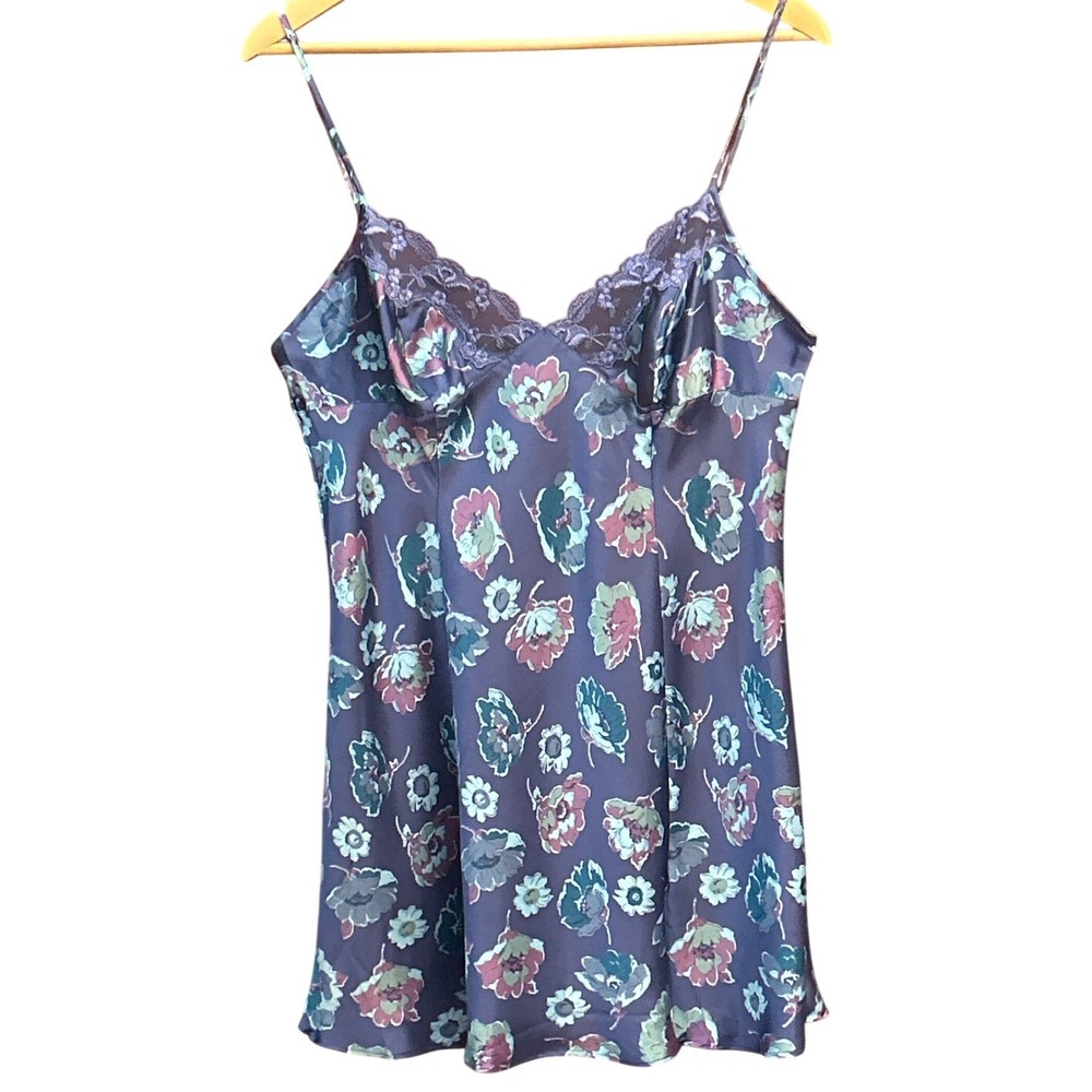 Vintage 2001 Victoria’s Secret Floral Slip Dress Coquette Romantic Lingerie