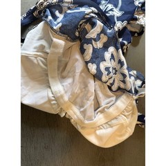Classics by Jantzen Vintage Navy White Floral One Piece Swimsuit Sz 12