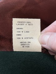 Stephanie Matthews Vintage Emerald Green Cape Coat 100% Wool Made in USA Sz XXL