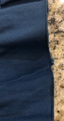 Antique Victorian Eduardian Indigo Blue Tiered Half Slip