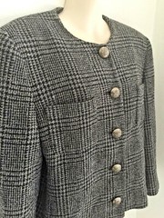 Vintage Jaeger Lined Wool Jacket Made in the England Ladies AU 14 in VGC