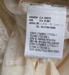 Vintage Escada Ivory Lace Tiered Ruffle Front Lond Sheer Sleeves Womens Size 36