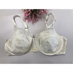 Vintage Playtex Secrets Satin & Lace #4022 Underwire Soft Cup Bra In Ivory 40DD