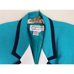 Atrium collection 80s Suit Dress Size 12/ Princess Diana Style Aqua Blue