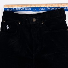 Kenny Rogers Lady Karman Pants Womens 11/12 Black Velveteen Western 70s Vintage