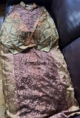 Winlar Maxi Robe Mumu Size M Brown Orange Gold 70’s Mrs. Roper Vintage