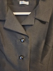 Vintage 60s Bonwit Teller MS Couture Black Short Jacket Blazer Sz M
