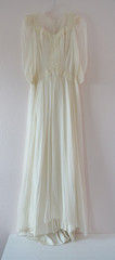 Vintage 1930’s Art Deco Wedding Dress 30s 40s Wedding Gown xxs xs