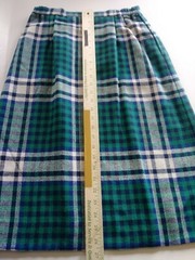 Vintage Skirt Personal Petites Brand Size 10 Plaid Design Lined Button Closure
