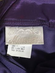 Vintage Y2K Iridescent Purple And Green Metallic Maurice’s Halter Formal Dress
