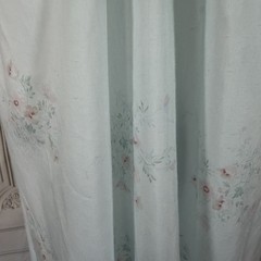 Vintage 80s Stardust Cottagecore Boho Blue Floral Lace Maxi Nightgown Size L USA
