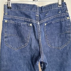 VTG 60s Lee Riders Jeans Teen Fit Talon 42 Snap Closure Union Made USA 26×26