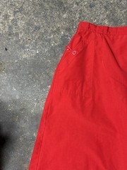 1980’s Carriage Court Red High Waisted Skirt Red Midi Skirt