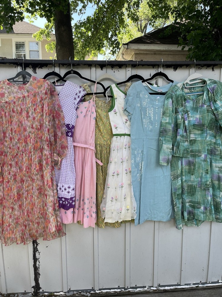 1950-1970 Lot of Vintage Dresses -Various Sizes -7