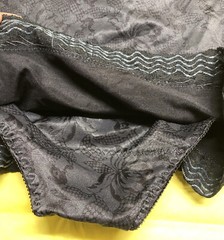 VTG Panties Flexees Shapewear Pin Up 60s USA Made L-30 #6851 Flora Black Lace